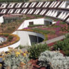 tetto verde estensivo Perliroof con erbacee perenni e piccoli arbusti - Centro benessere - hotel