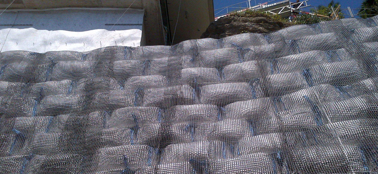 terre armate e ripristino di scarpate con inverdimento - sistema Perligarden a base perlite espansa Igroperlite